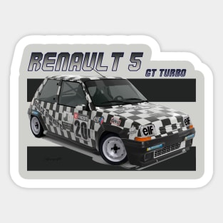 Renault 5 GT Turbo Sticker